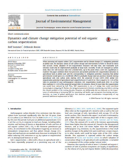 New Study Estimates Mitigation Potential Of Soil Carbon Sequestration ...